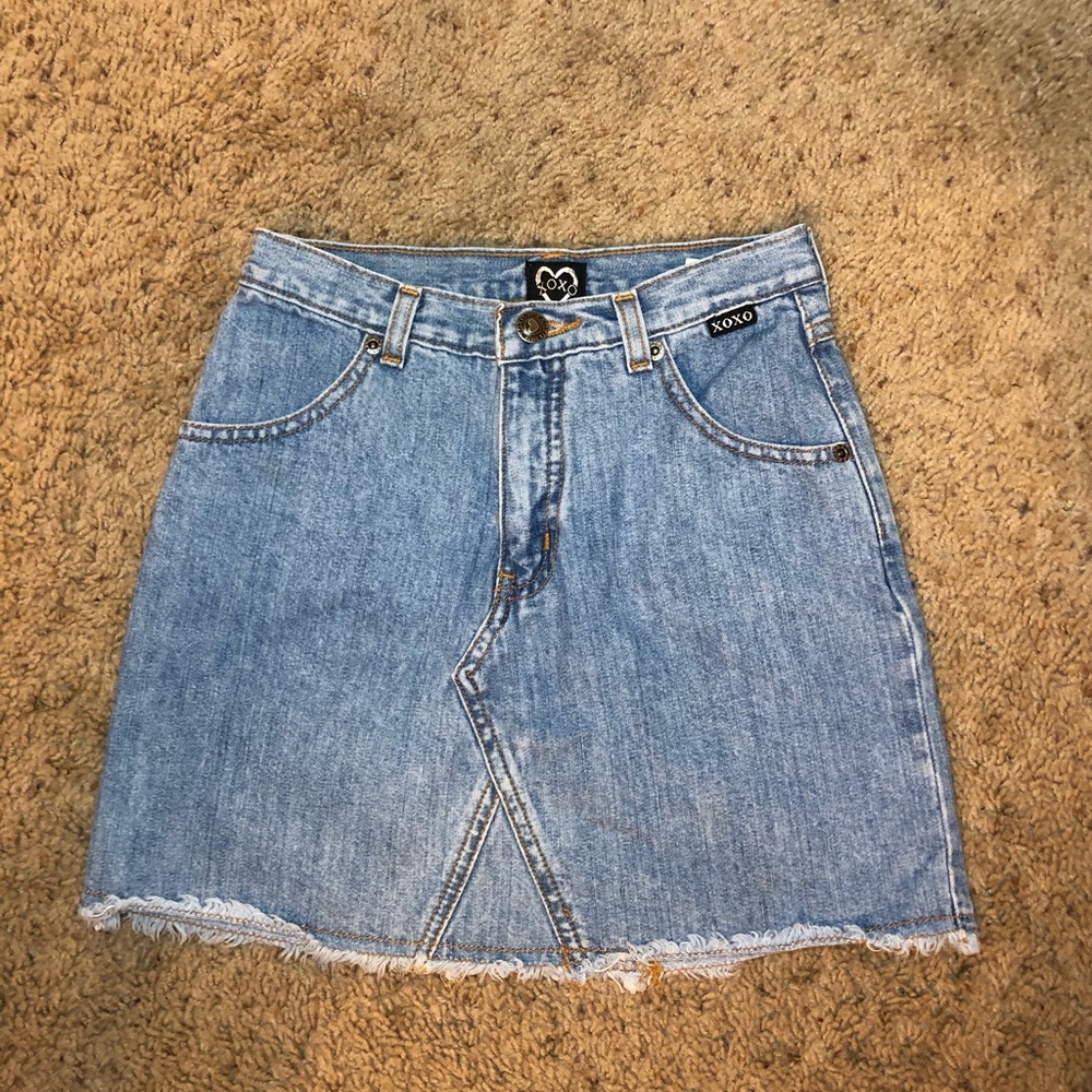 Girls Jean skirt with pockets -8